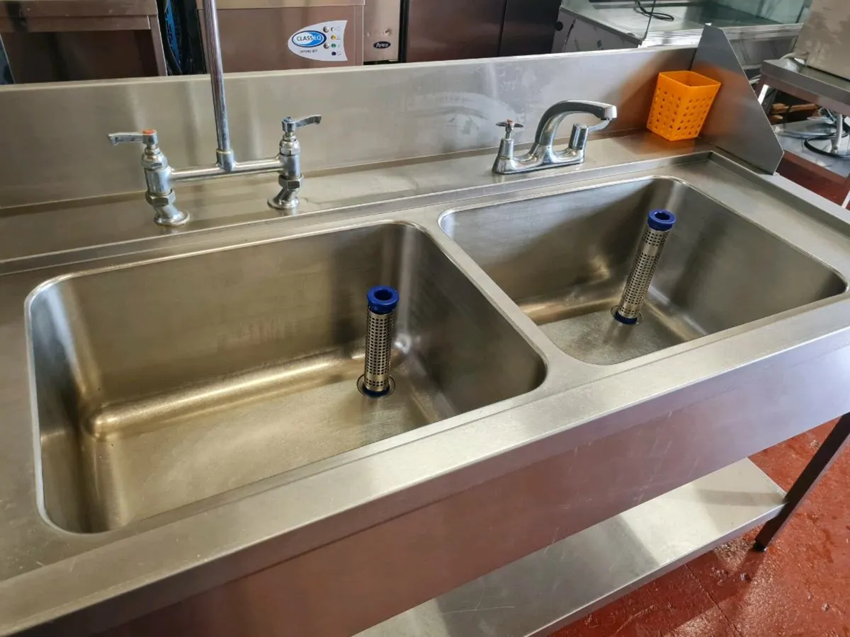 Double Sink for Pass Through Dishwasher - Image 3