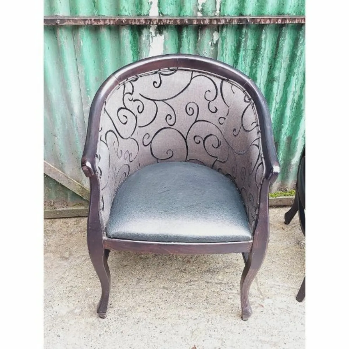 Navy & Black Tub Chairs – Set of 4-KAS124 - Image 3