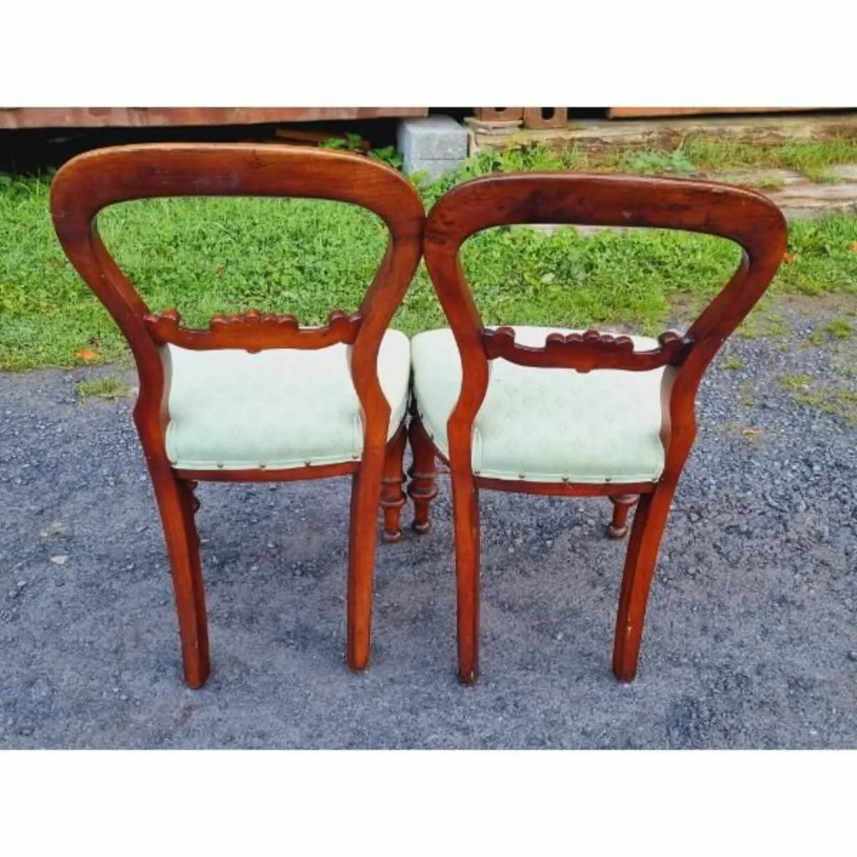 Pair of Balloon Back Chairs KAS862 - Image 1