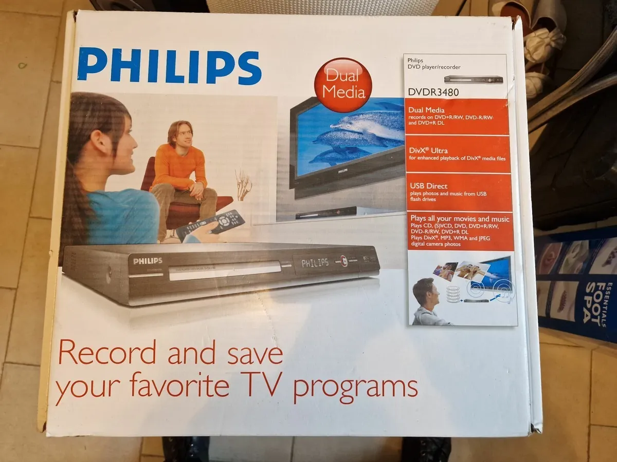NEW Philips DVD Player-Recorder DVDR3480 - Image 1