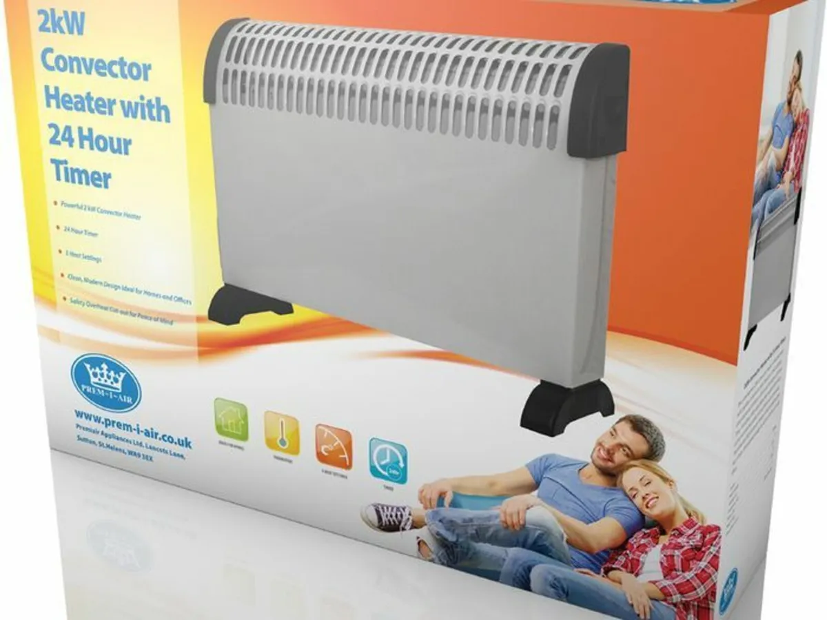 2kW Convector Heater with 24Hr Timer - Image 1