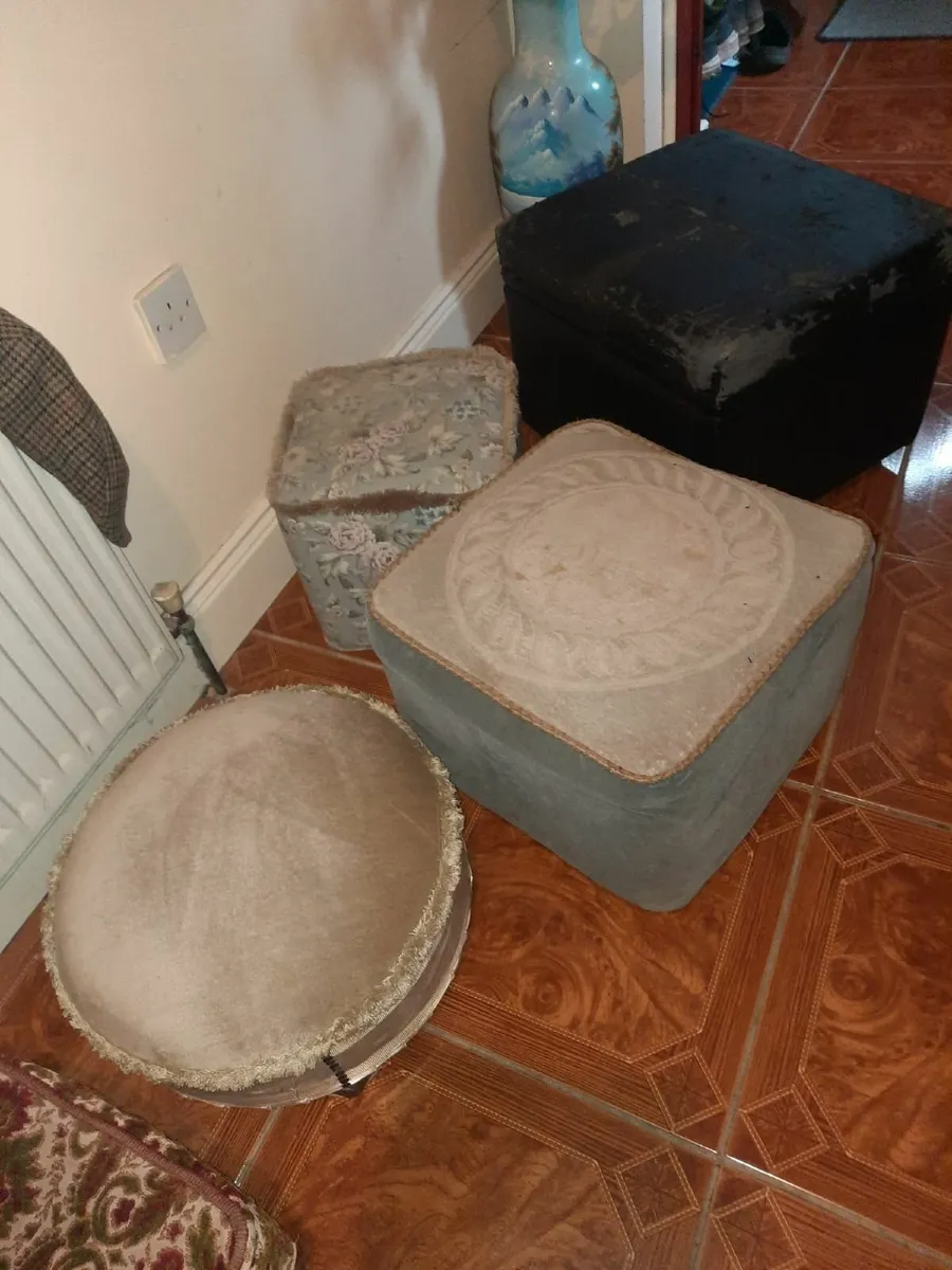Vintage footstools - Image 1