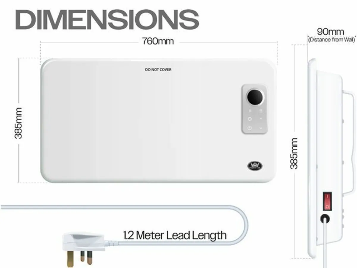Panel Heater With Wifi Function 1.5KW - Image 2