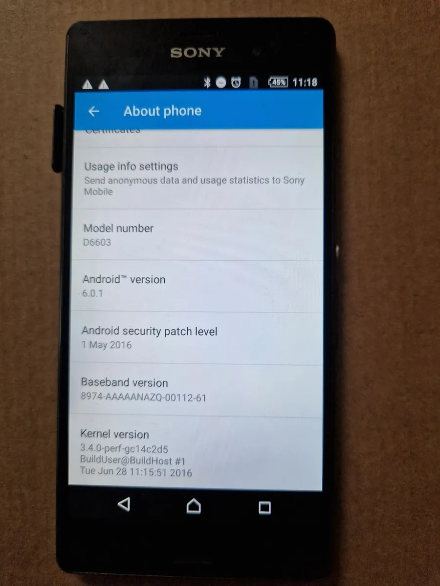 Sony Xperia, Model D6603, 16GB - Image 4