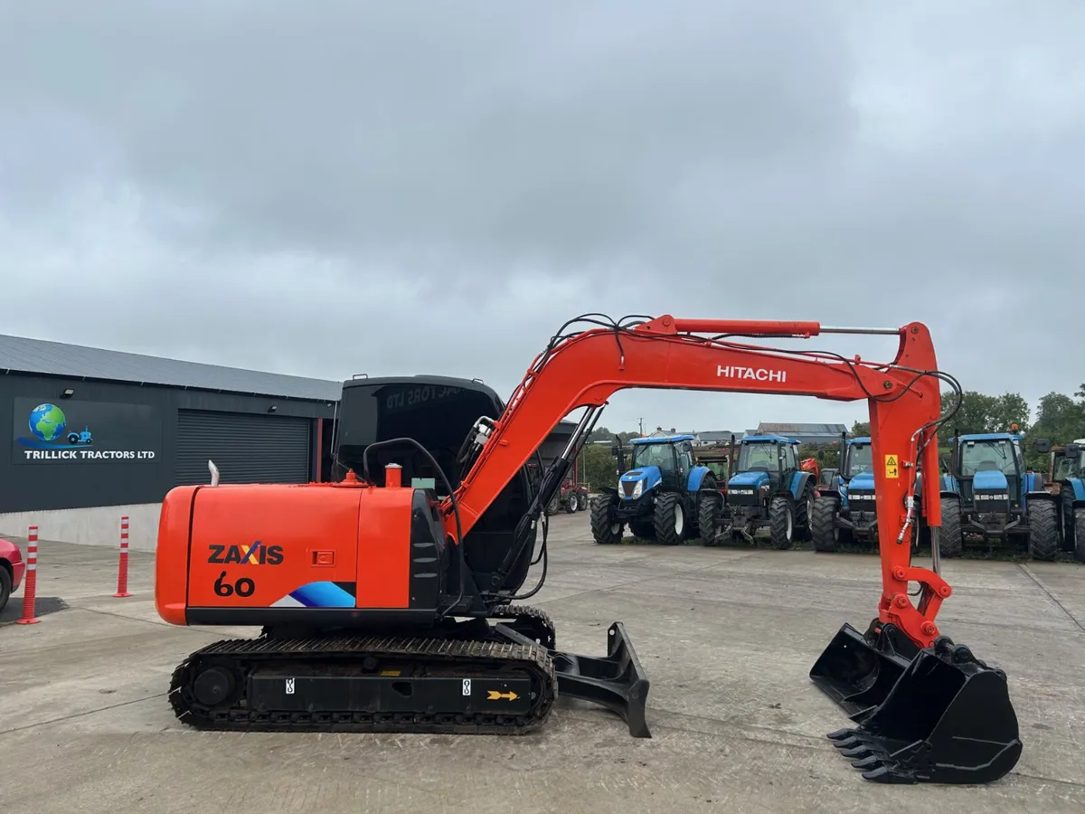 2015 Hitachi Zaxis 60 C/W Quick Hitch & x2 Buckets - Image 1