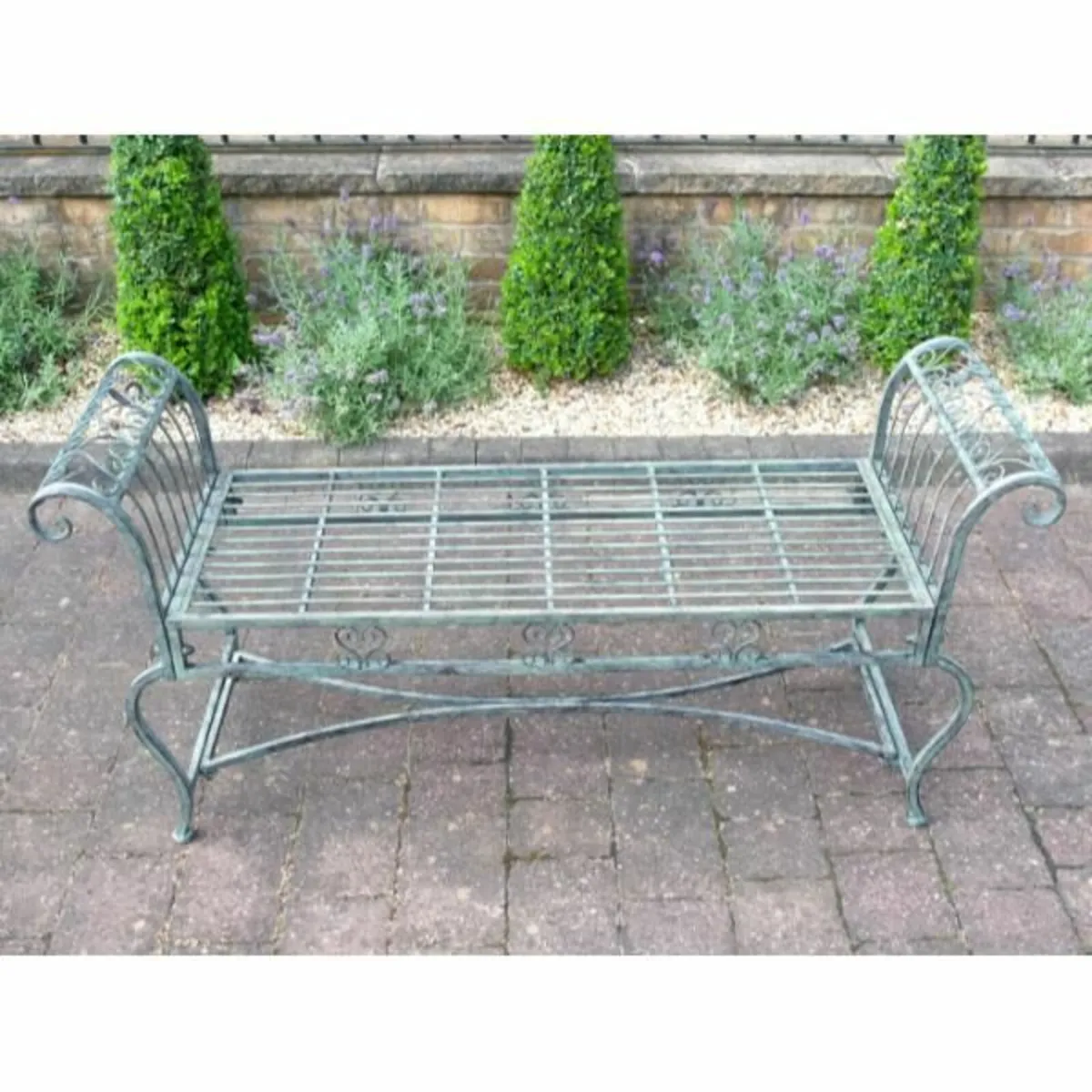 Stool Bench Ornate Ends D11319 - Image 2