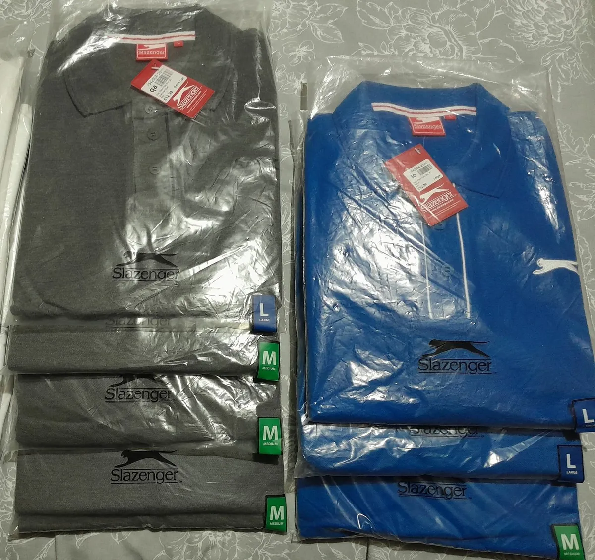 ** 20 x SLAZENGER POLO SHIRTS SIZES M & L  .** - Image 2