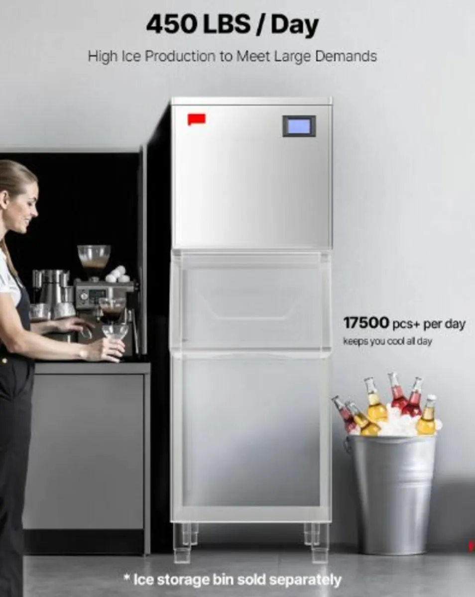 Commercial Ice Maker Machine 450 lbs/Day, 22 Inch - Image 2
