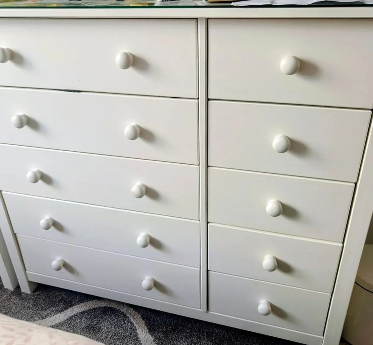 Habitat white chest of drawers - Image 1