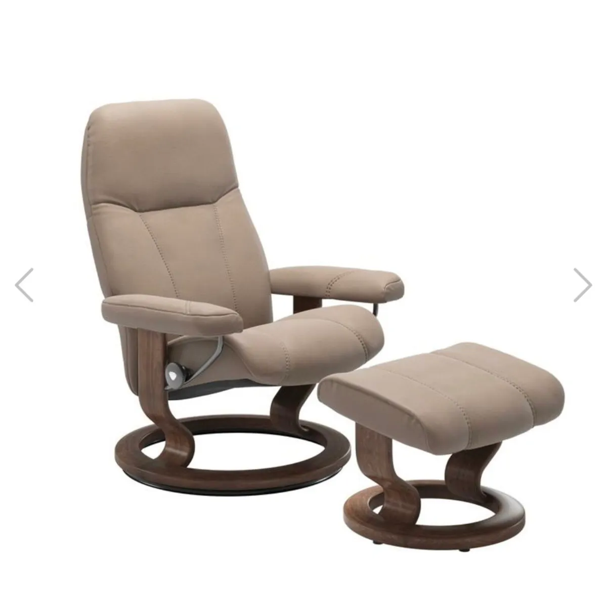 Recliner Chair and Stool - Image 1