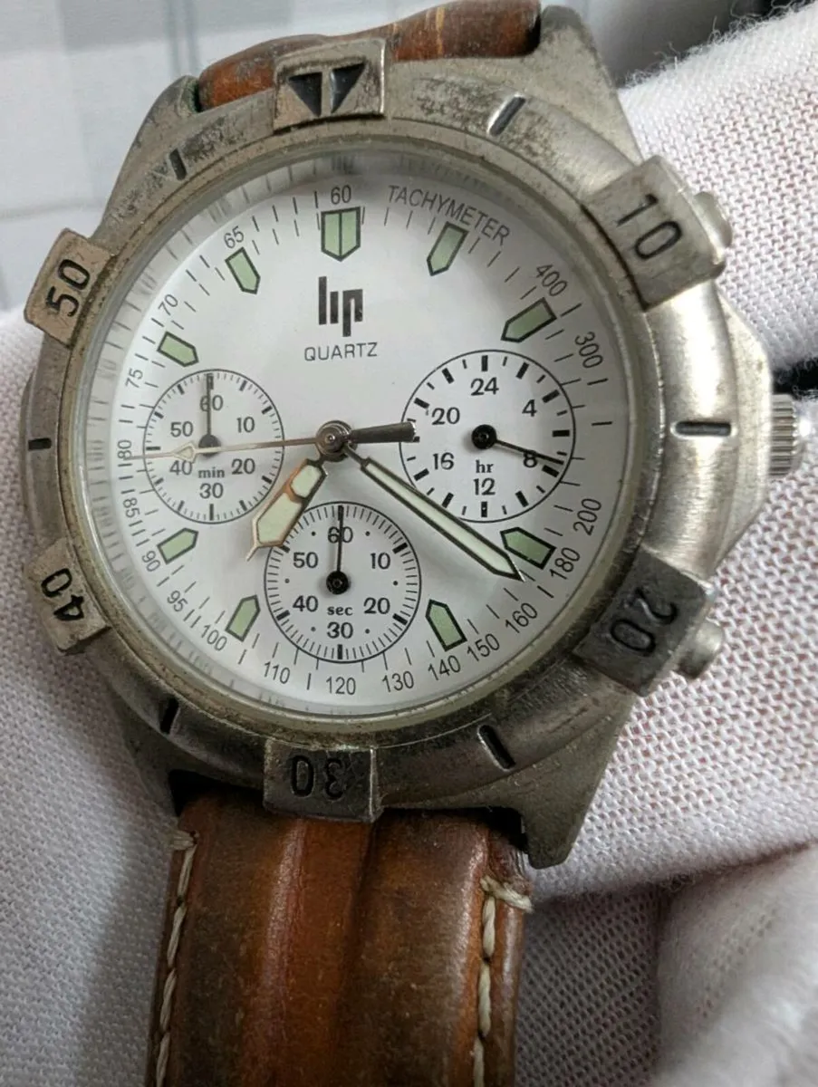 VINTAGE LIP Quartz Chronograph Classic Fren - Image 1
