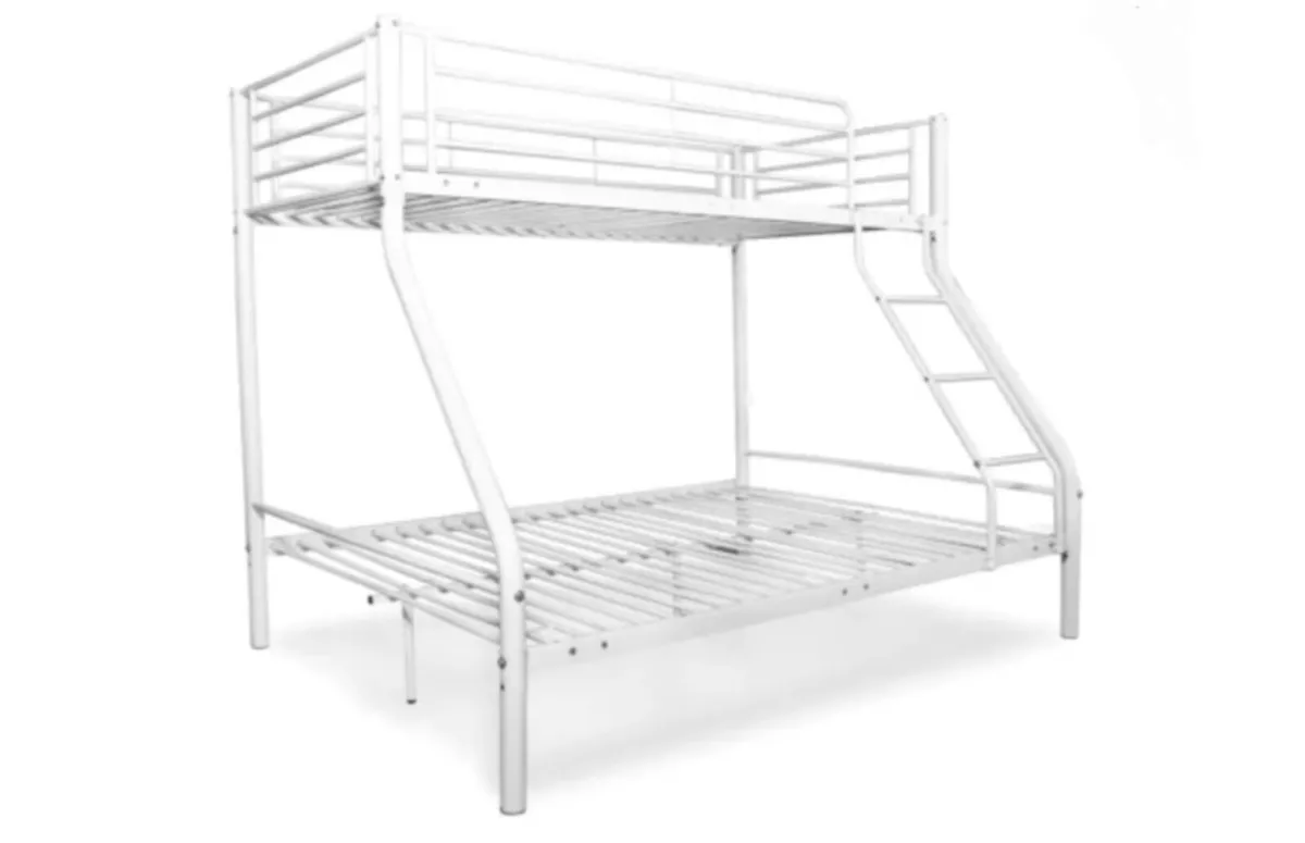 Bunk bed double and single. Metal frame