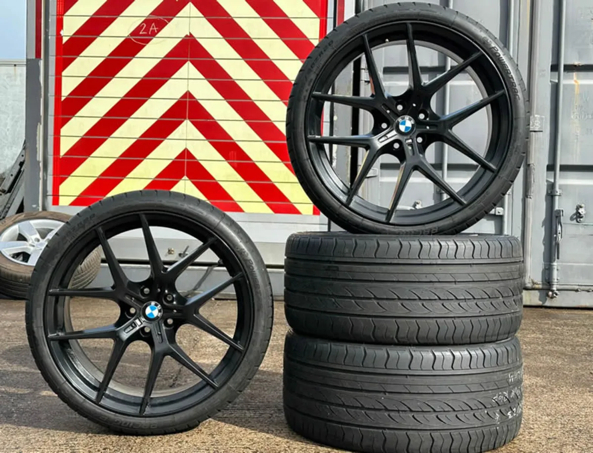 20" M4 CS Style Alloy Wheels & Tyres For BMW 3, 4 - Image 1
