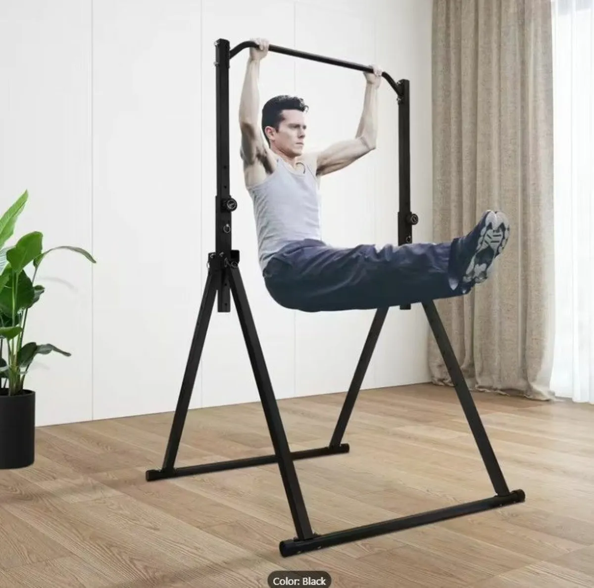 Pull-Up Bar Heavy Duty 200kg Capacity Adjustable G - Image 1