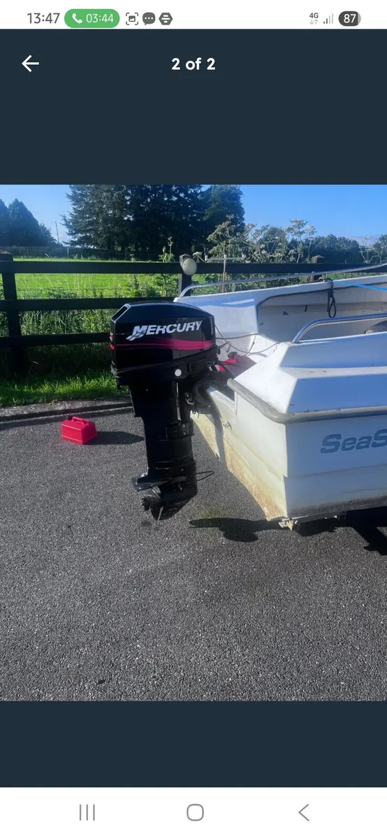 Boat seahunter engine trailer - Image 3
