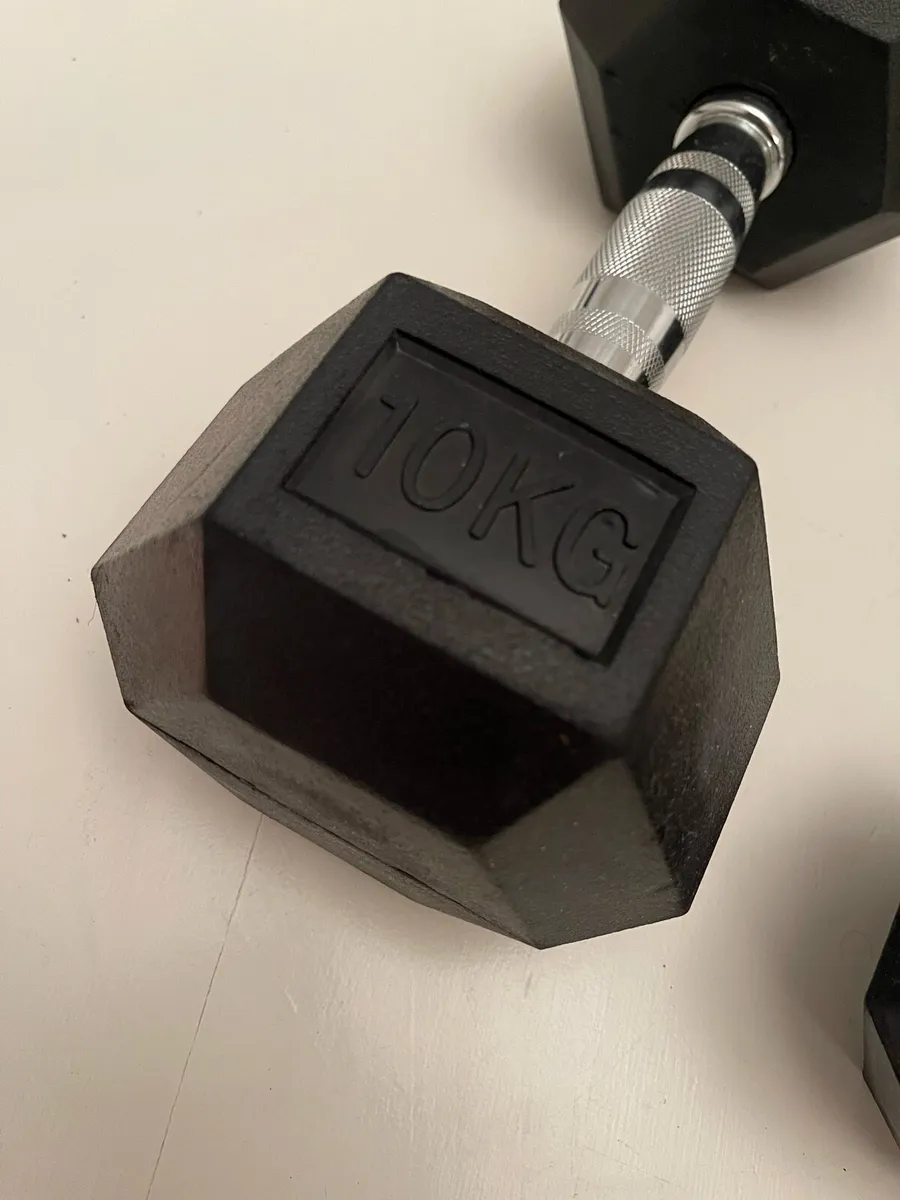 RIVAL 10kg Hex Dumbbells - Image 2