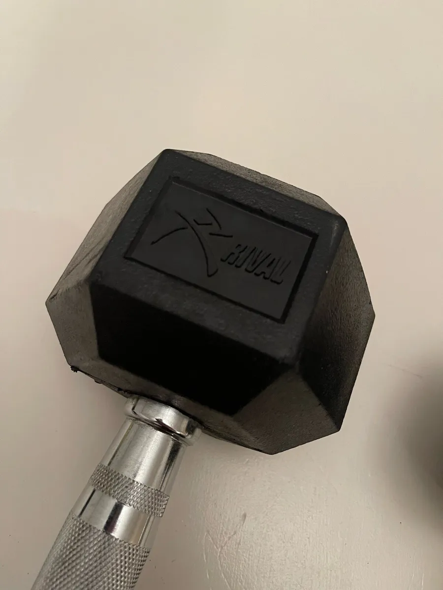 RIVAL 10kg Hex Dumbbells - Image 3
