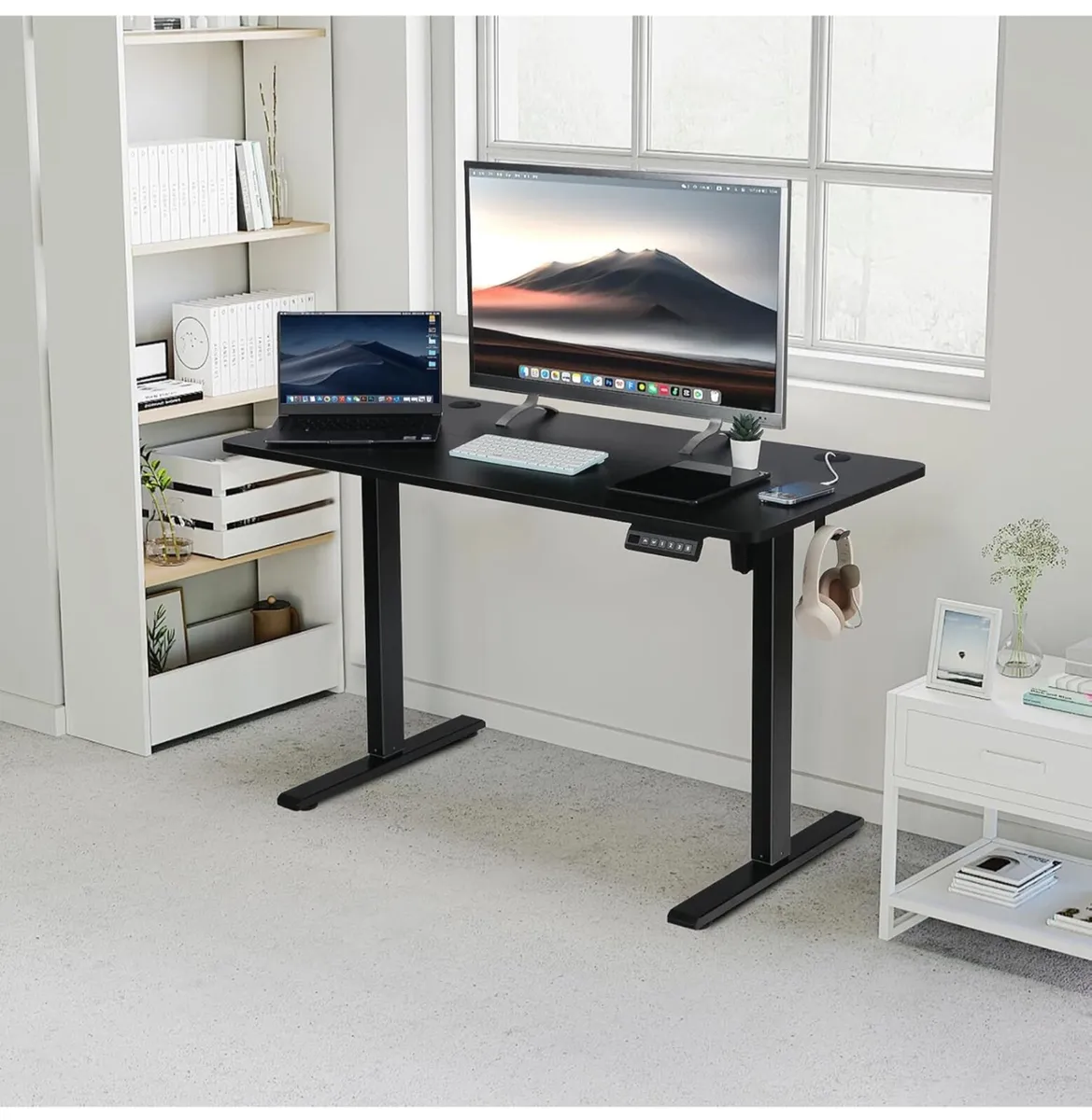 Height Adjustable Standing Desk, 120 x 60cm - Image 1