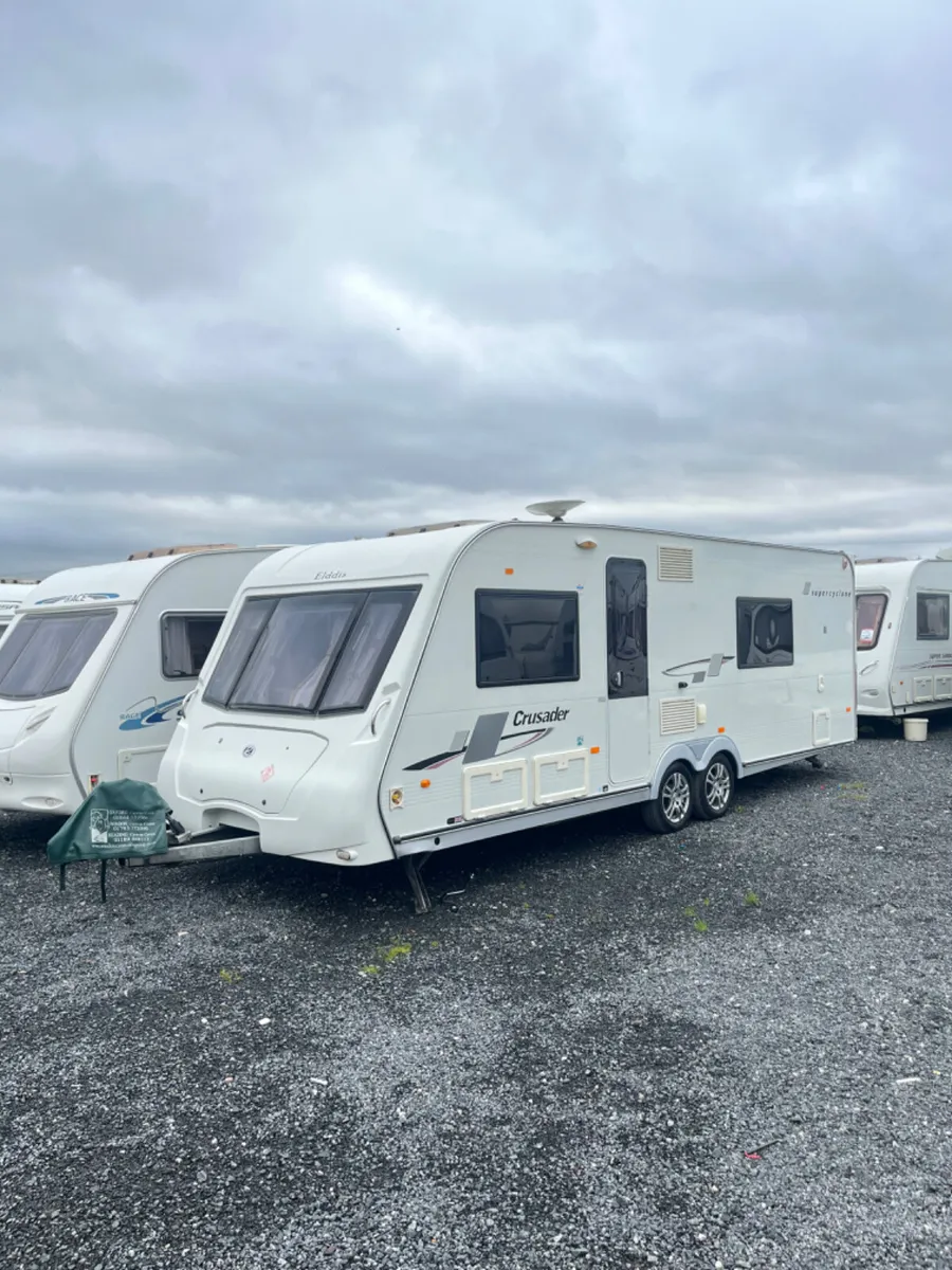 Elddis 4 Berth Twin Fixed Single Beds Caravan - Image 1