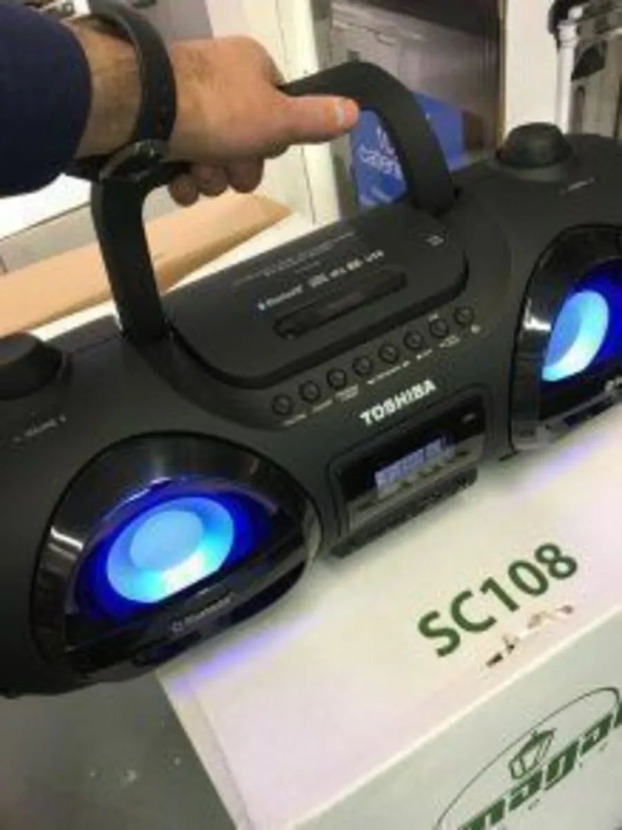 Portable CD Player Boombox CD With Remote Bluetoot - Image 2