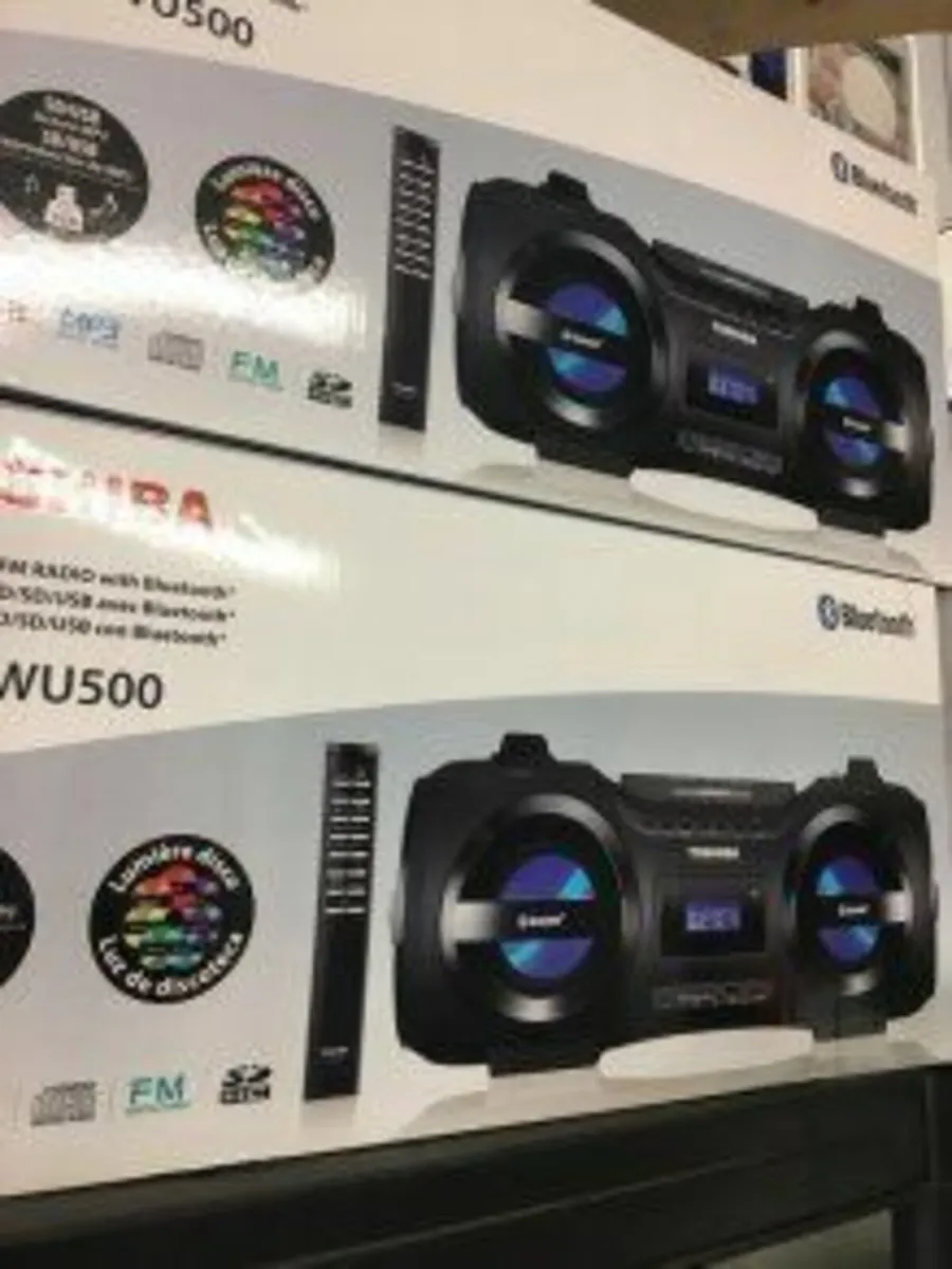 Portable CD Player Boombox CD With Remote Bluetoot - Image 4