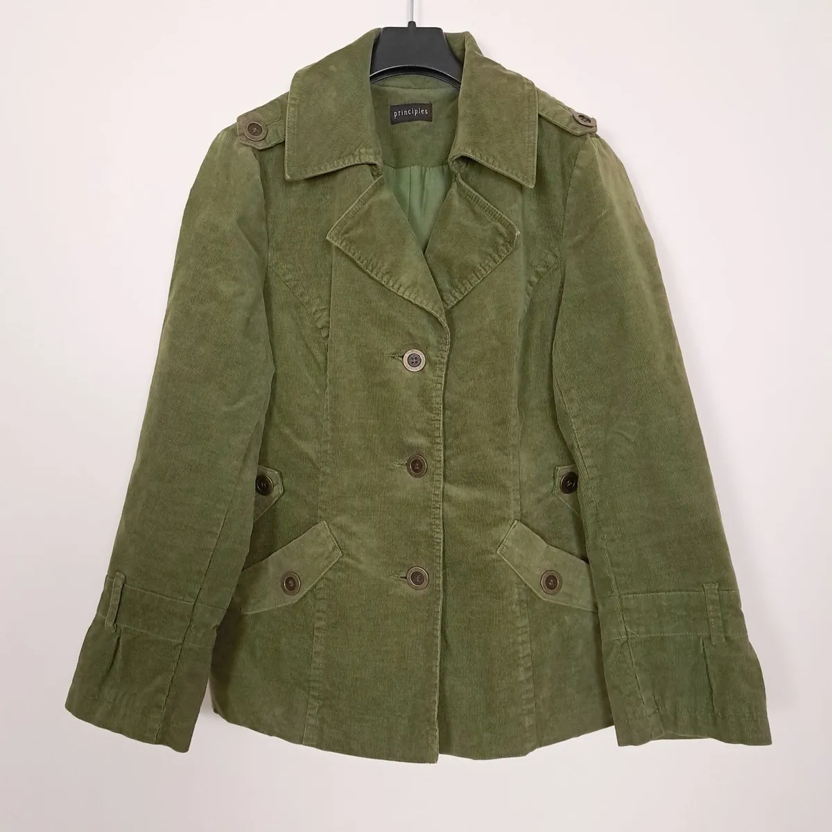 Principles Olive Green Corduroy Jacket 16UK/44EU - Image 1