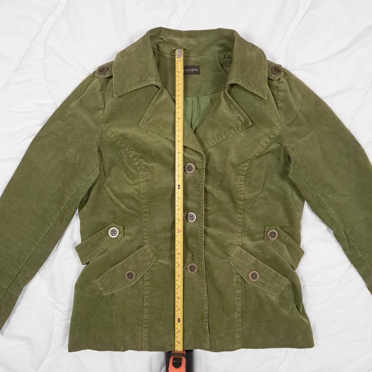 Principles Olive Green Corduroy Jacket 16UK/44EU - Image 4