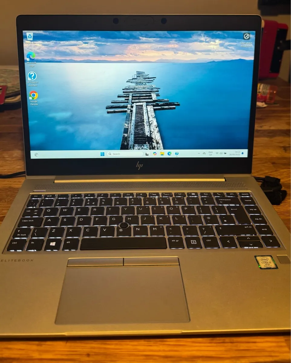 HP 840 G6 win 11 i7 8th Gen 256 NVME - Image 1