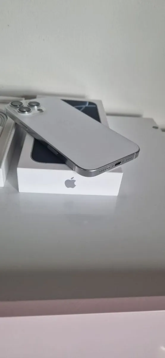 IPhone 16 Pro Max White Titanium 256GB Sim Free  Apple receipt just upgraded BH 98 also Desert Titanium 256GB Sim Free BH97 - Image 2