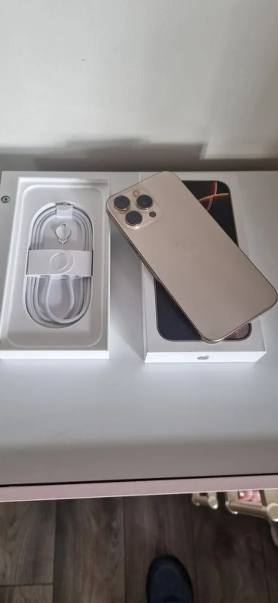 IPhone 16 Pro Max White Titanium 256GB Sim Free  Apple receipt just upgraded BH 98 also Desert Titanium 256GB Sim Free BH97 - Image 3