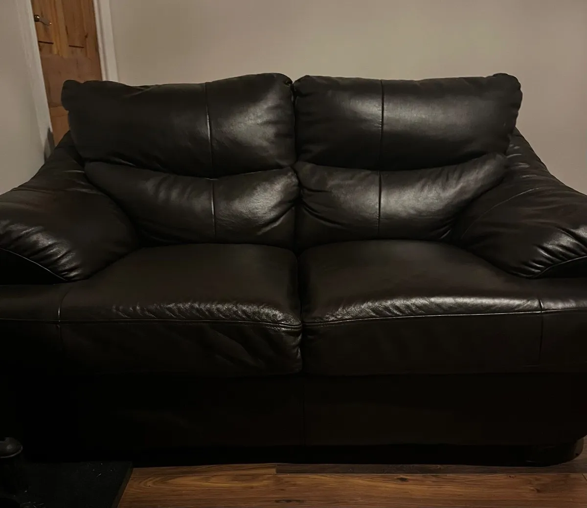 2 seater leather sofa