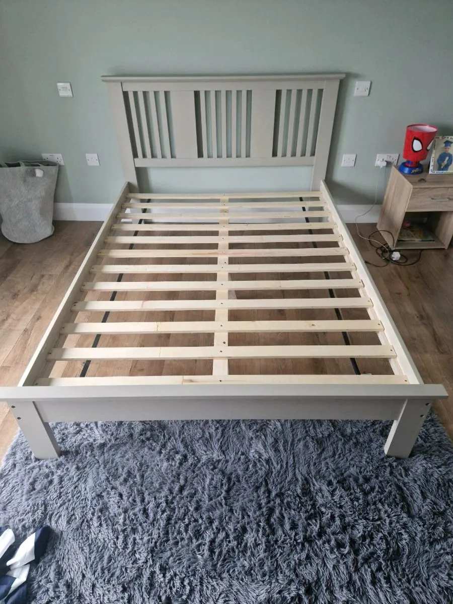 Double Grey Bed Frame - Image 2