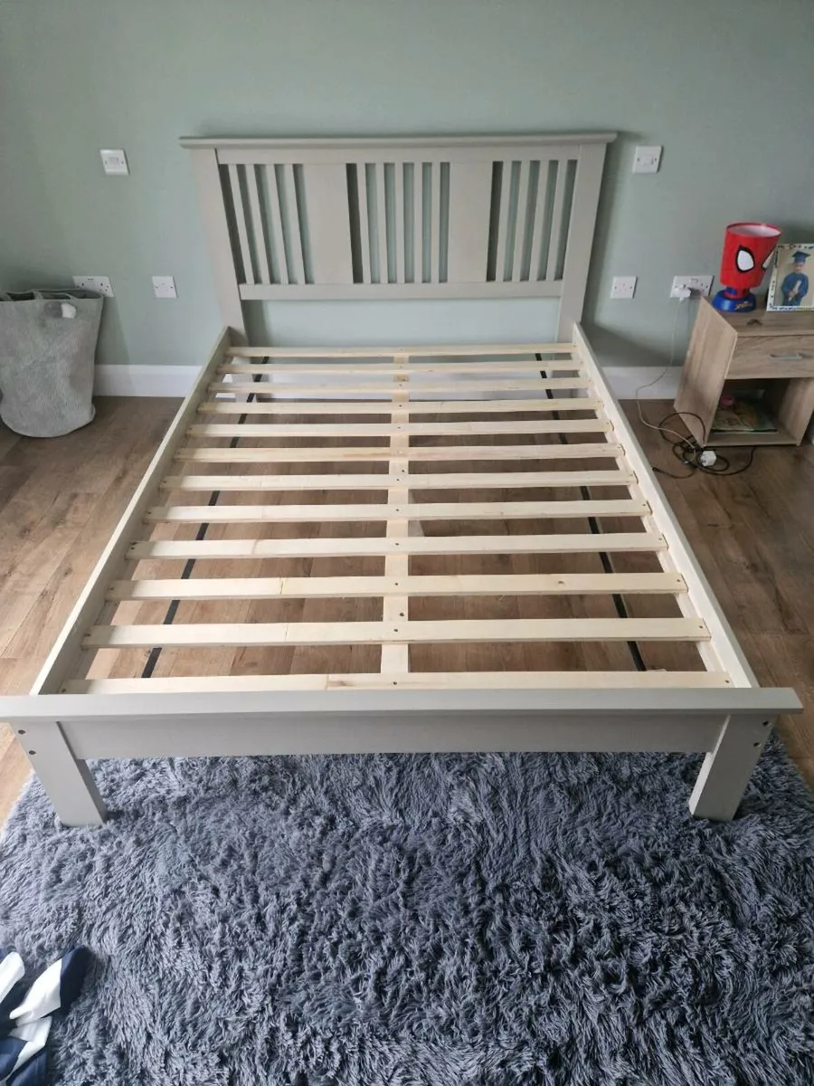 Double Grey Bed Frame - Image 3