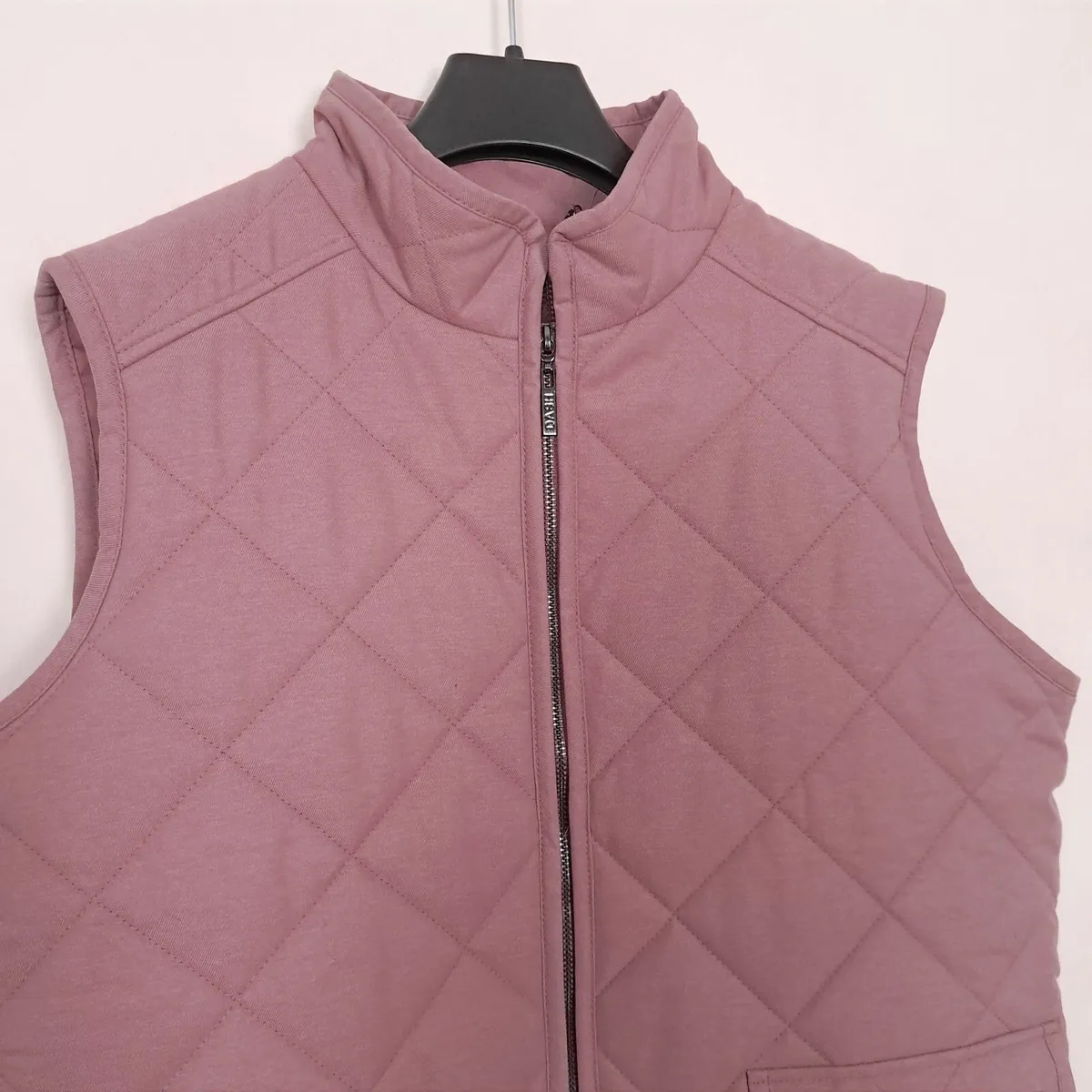 Dash Dusty Pink Diamond Quilted Vest Gilet 18UK - Image 3