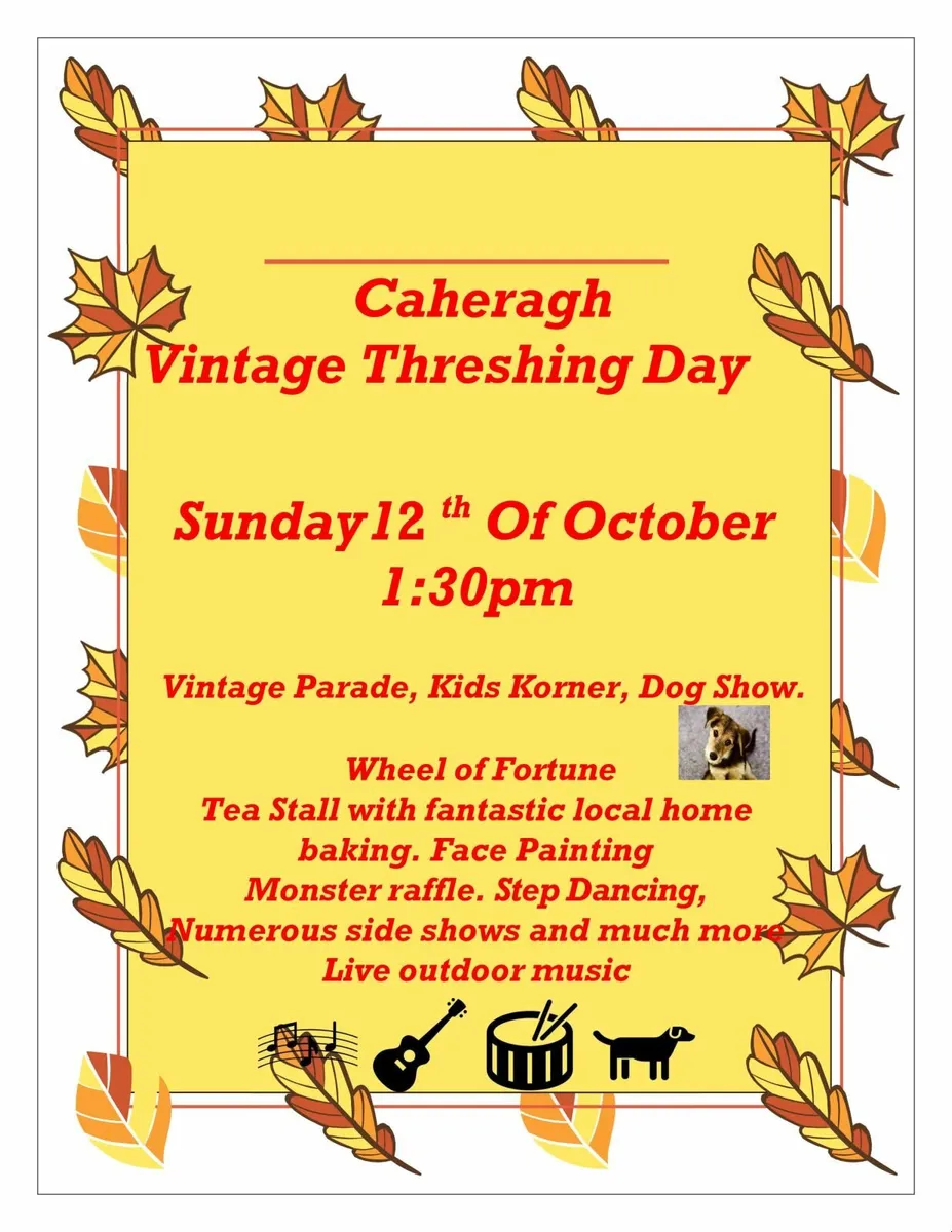 Caheragh Vintage and Threshing Day Sun 12th Oct 25 - Image 1