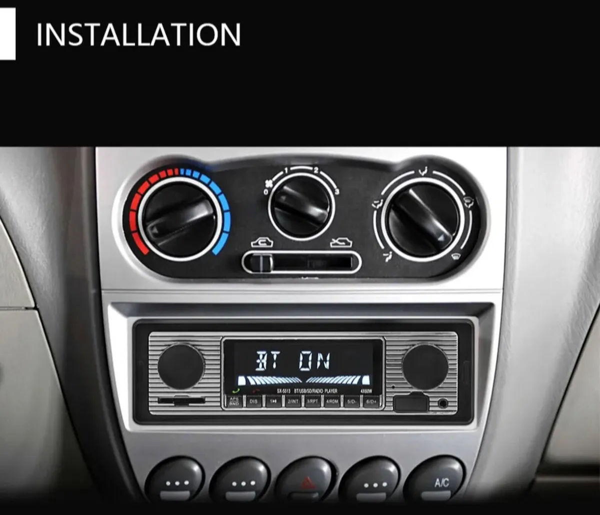 NEW Retro Car Bluetooth Radio MP3 usb Aux etc - Image 2