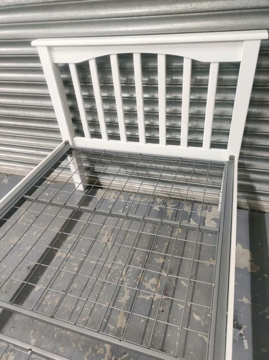 White & metal 3ft single bed frames *delivery - Image 4