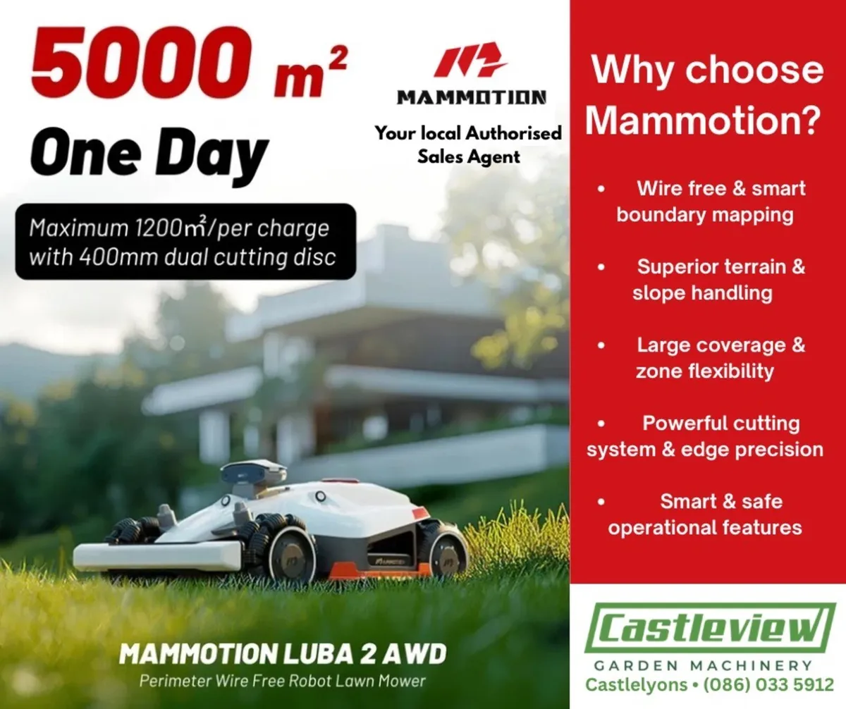 Mammotion Luba 2 AWD 3000X Robotic Lawnmower - Image 1