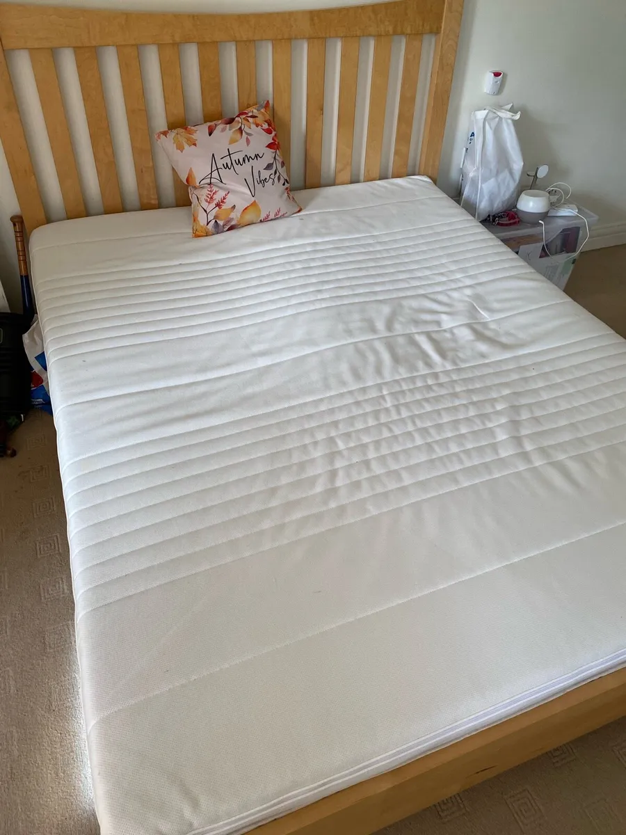 Queen sized double bed & single  bed frame - Image 1