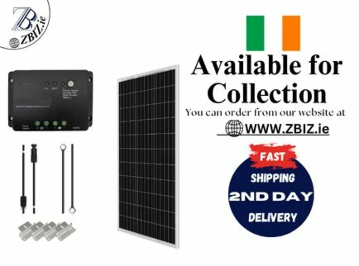 Solar Panel Kit 12V–Off-Grid System for Homes/Vans - Image 1