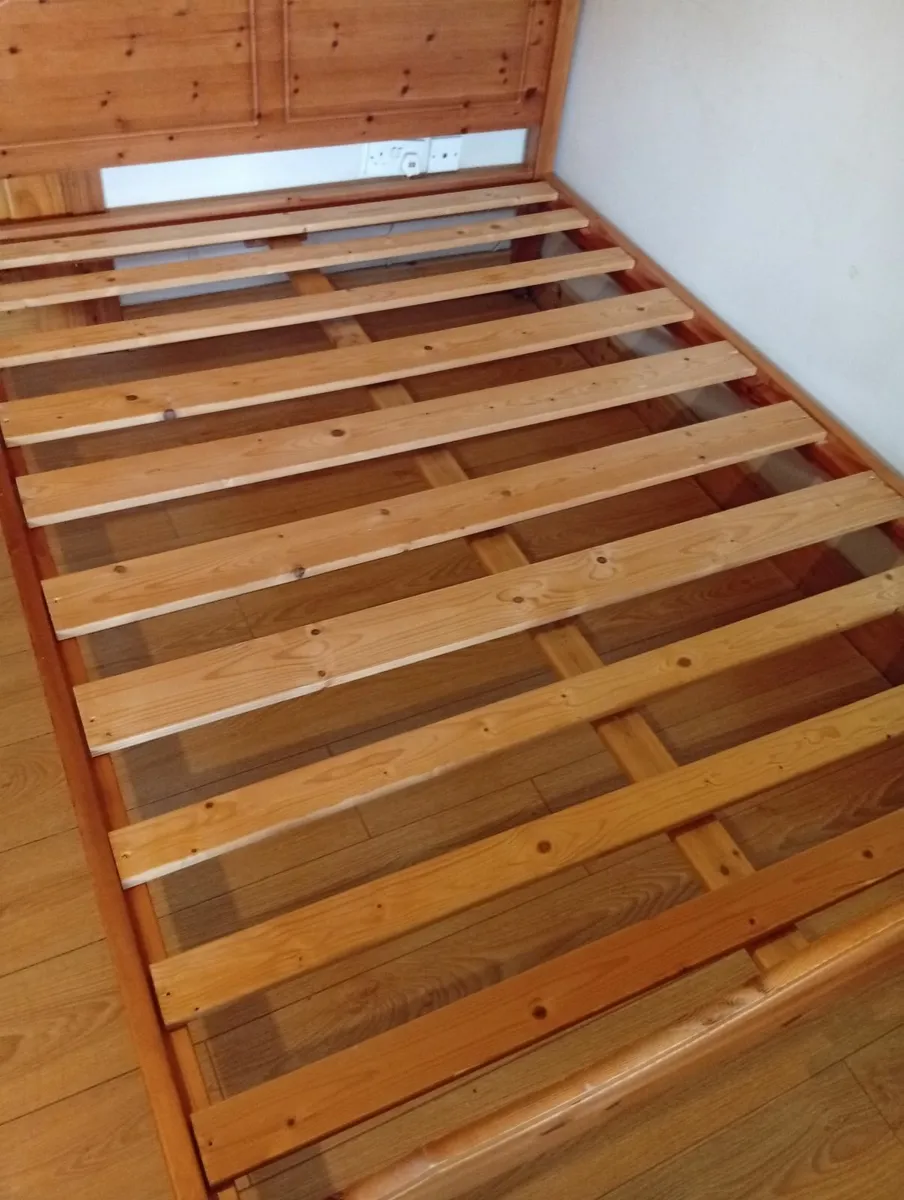 Pine Sturdy Quality Double Size Bed Frame - Image 2