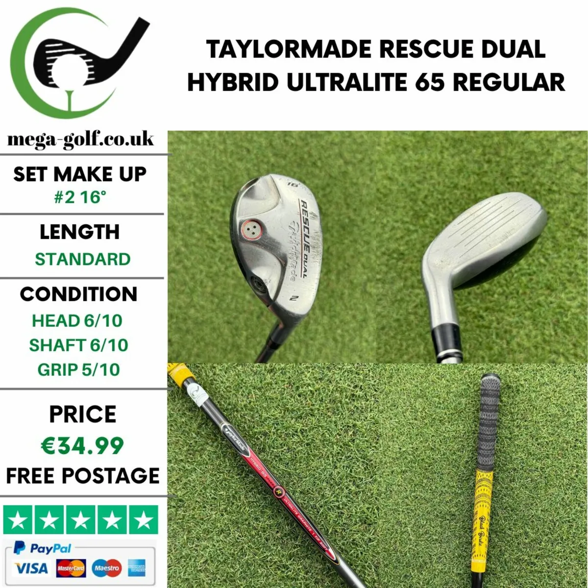 Taylormade Rescue Dual Hybrid / #2 16° / Regular - Image 1