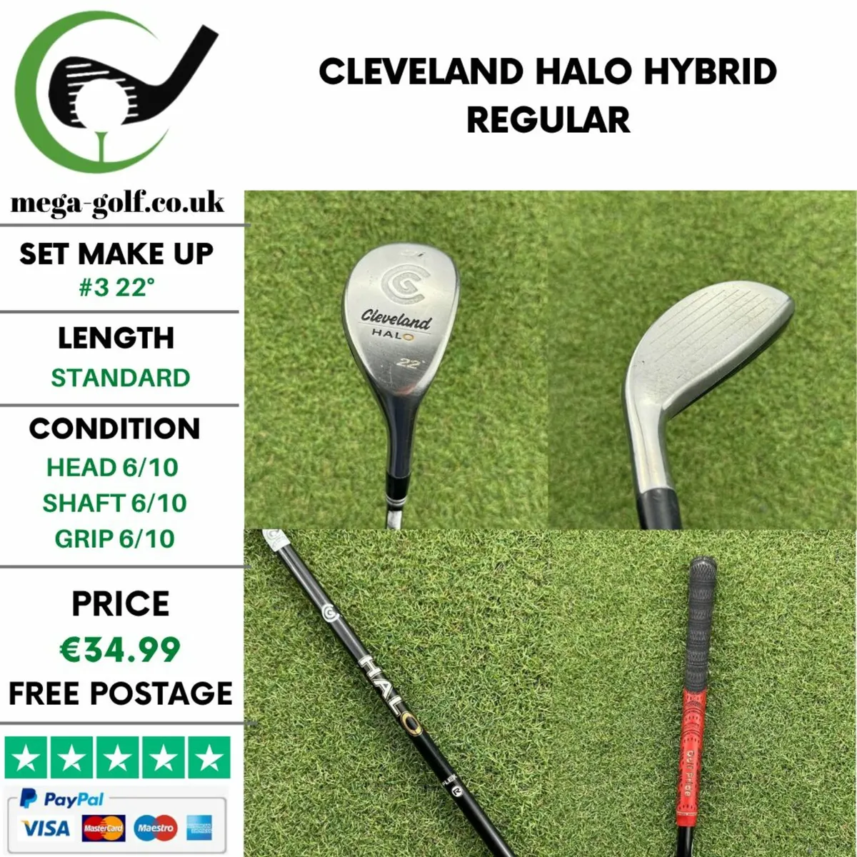 Cleveland Halo Hybrid / #3 22° / Regular - Image 1