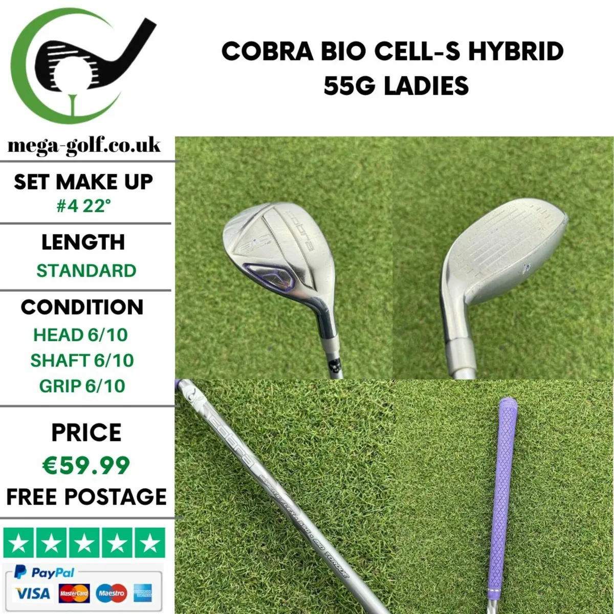 Cobra Bio Cell-S Hybrid / #4 22° / 55G Ladies - Image 1