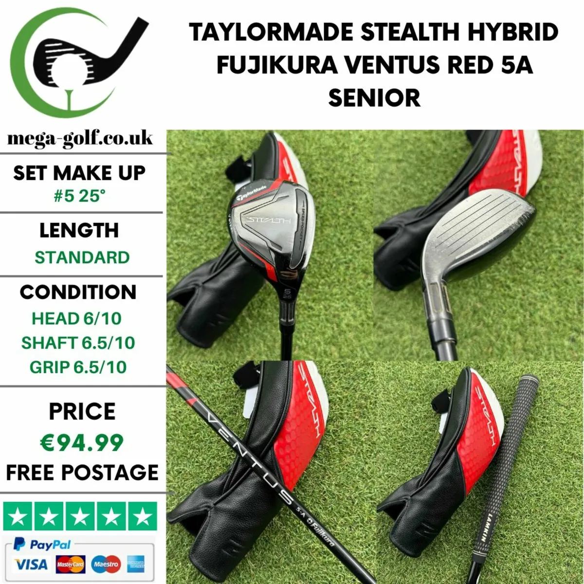 Taylormade Stealth Hybrid / #5 25° / Senior - Image 1