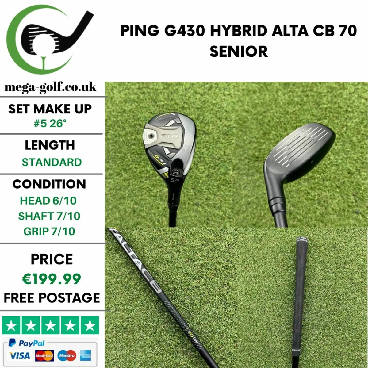 Ping G430 Hybrid / #5 26° / Alta Cb 70 Senior - Image 1