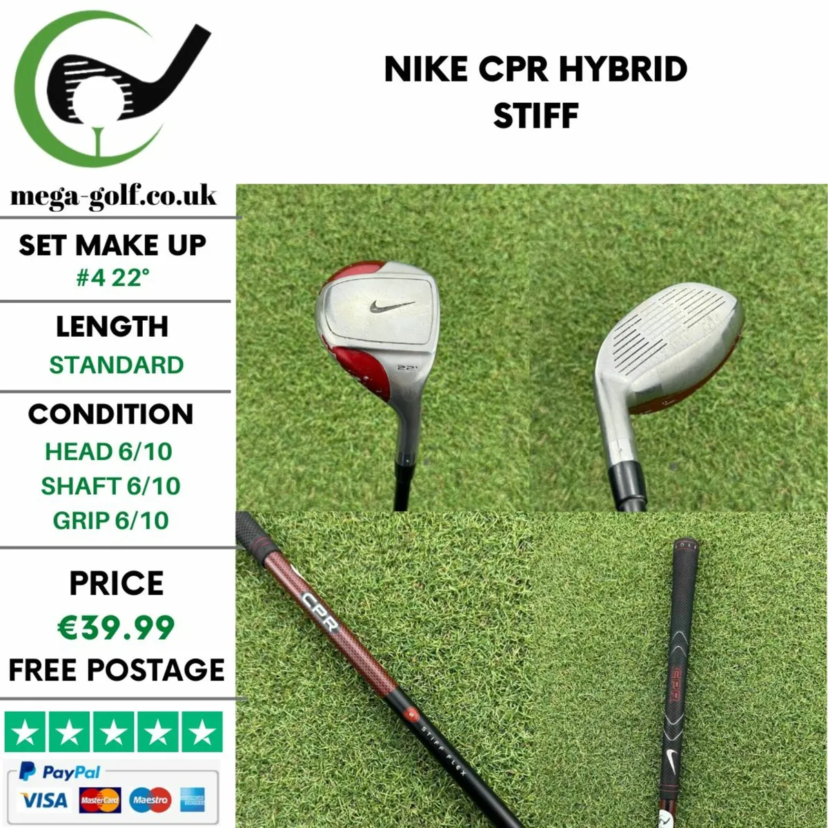 Nike CPR Hybrid / #4 22° / Stiff - Image 1