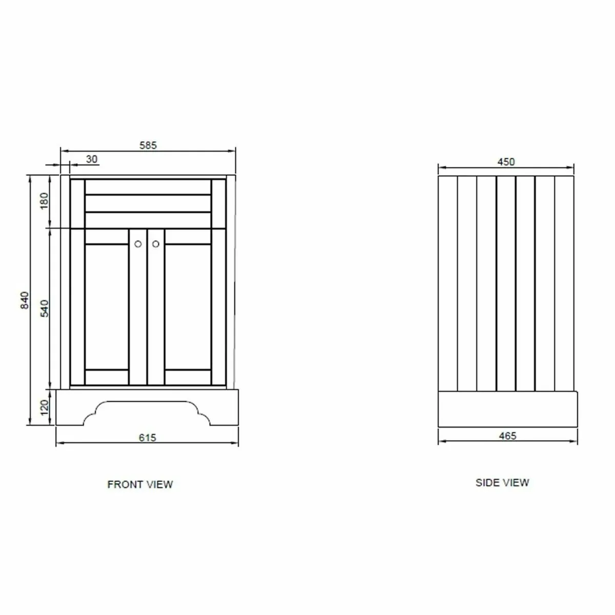 NEW Traditional Floorstanding Vanity Unit & Basin - Image 4