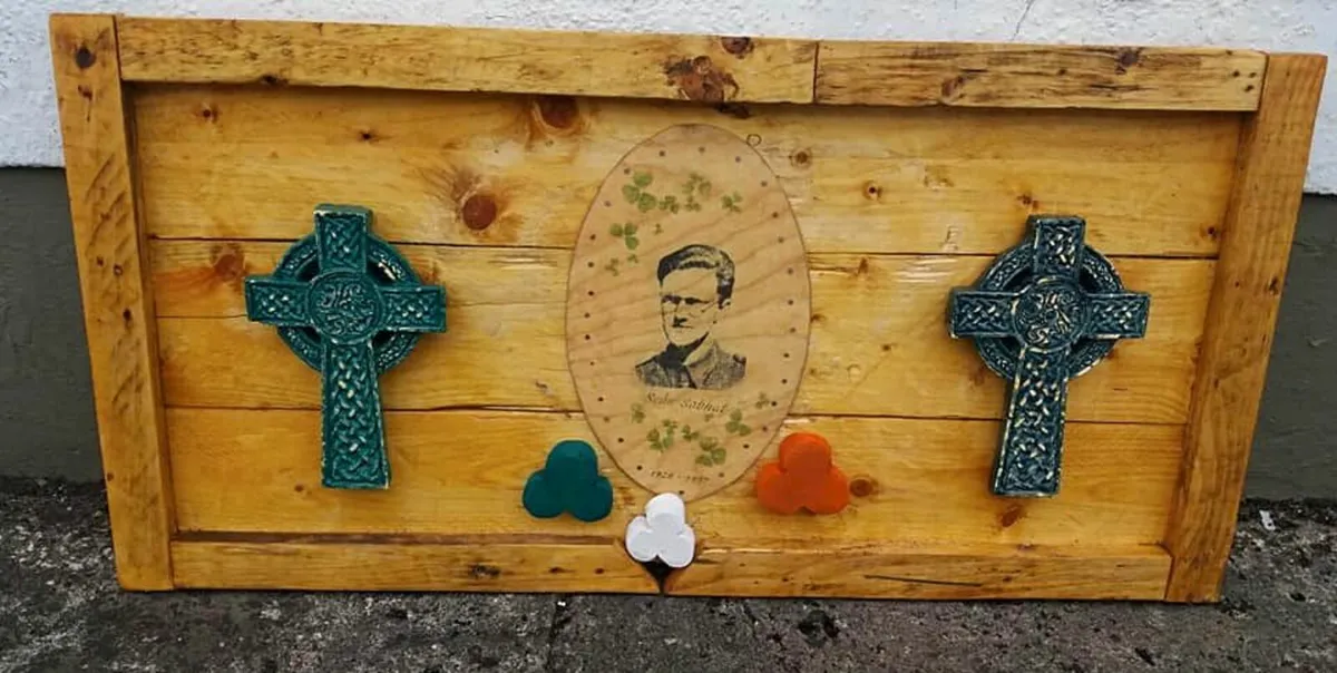 Rustic Sean South Commemorative Wood Art - Image 2