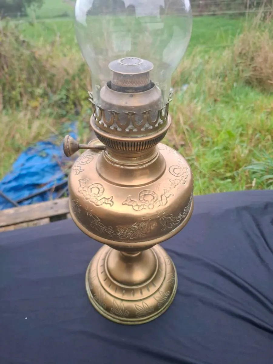 Oil parafin lamp antique postage possible - Image 2